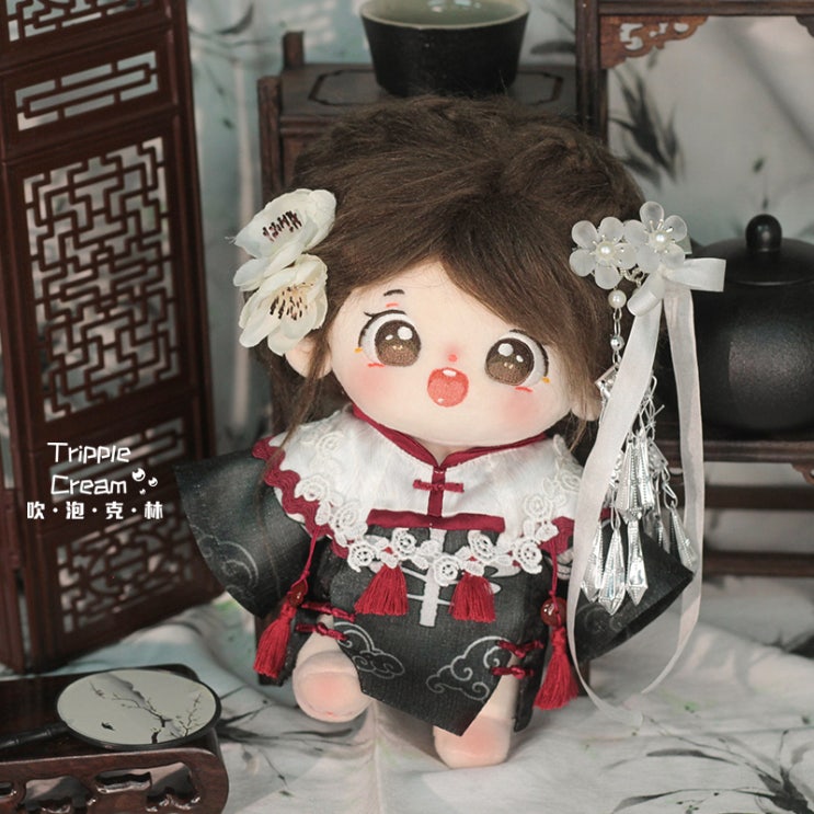  20cm 꽃 찻잔 세트 인형옷