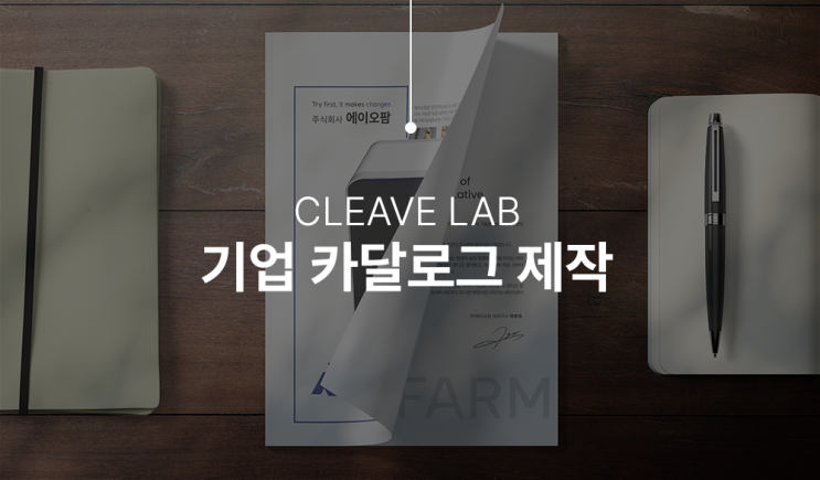  고객의 시선을 사로잡는 기업 제품 소개 카탈로그 디자인