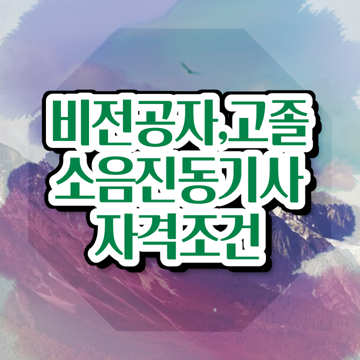  소음진동기사 후기 소음진동기사 응시조건 온라인으로 간편하게 준비한 팁