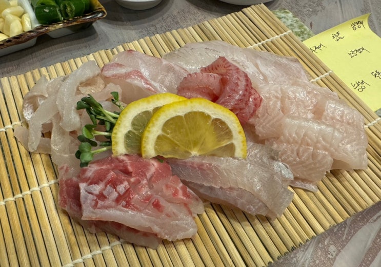  동래 온천장 맛집 참바다 자연산 회 개직입니다