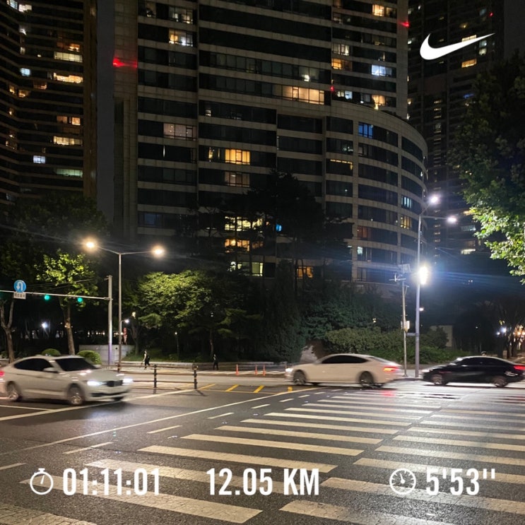  러닝로그_240822 12km 느슨런