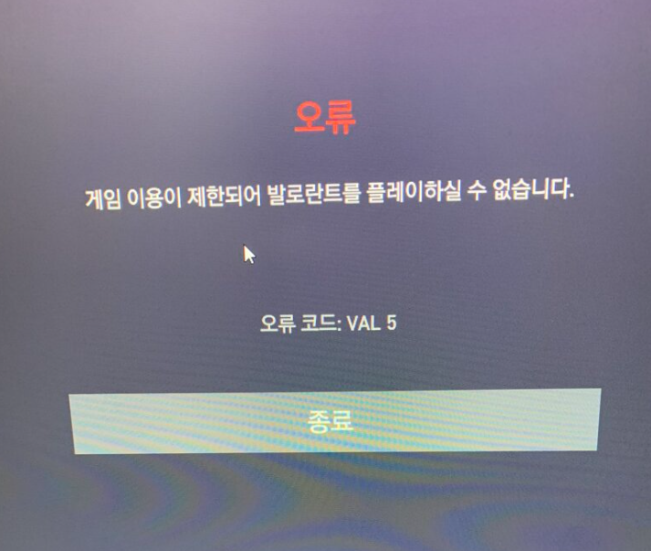  발로란트 대리 하지마세요