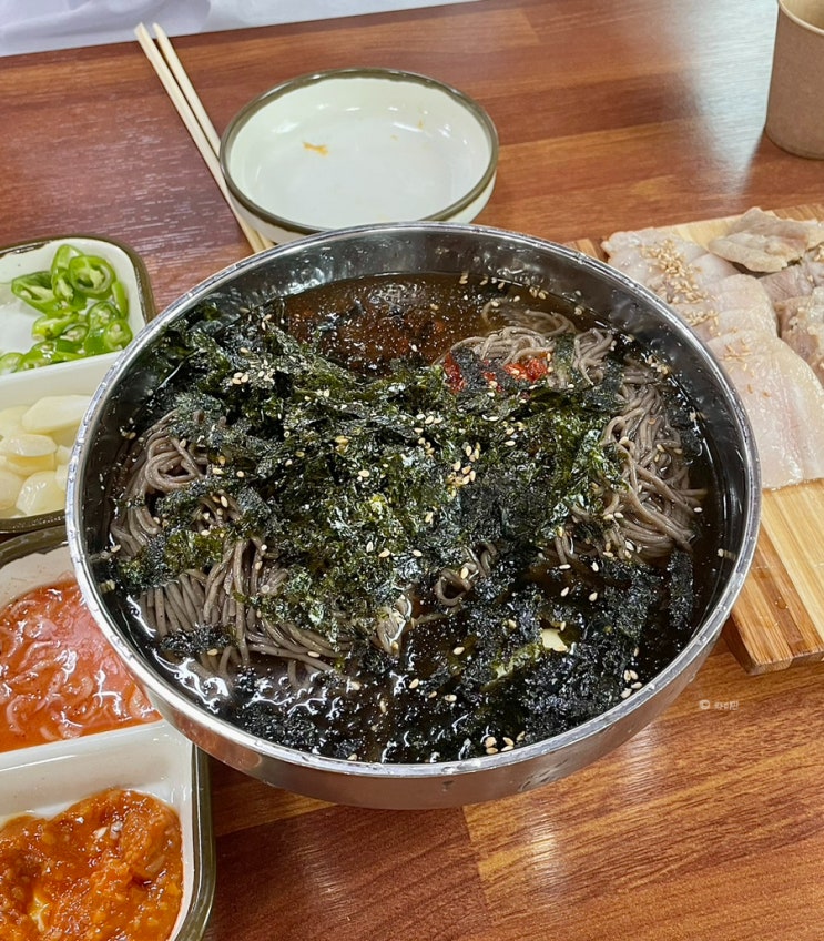  안성 맛집막국수 물막국수, 수육 내돈내산 오픈런 방문 후기