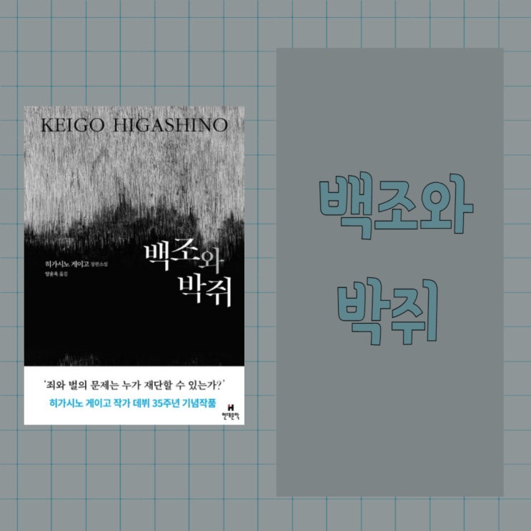  백조와 박쥐 l 히가시노 게이고 l 사회파 추리소설 l 죄와벌