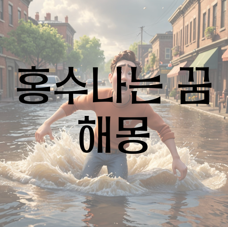 홍수 꿈 해몽(집에 홍수 나는 꿈, 홍수를 피하는 꿈, 집이 물에 잠기는 꿈, 집이 사람이 떠내....