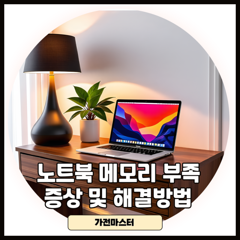 노트북 메모리 부족 할 때 나타나는 증상 및 해결방법