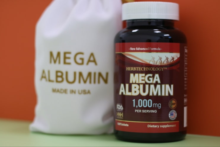  메가알부민 Mega Albumin 먹는 알부민 미국산 순수 100%