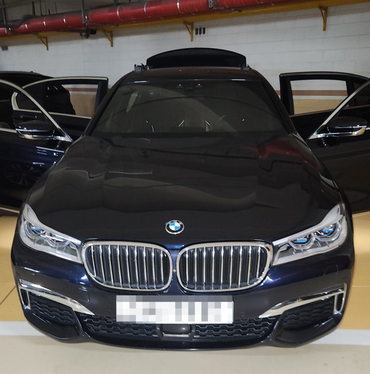  성동구 성수동 실내세차 BMW 7시리즈 중고차 구매 내부크리닝