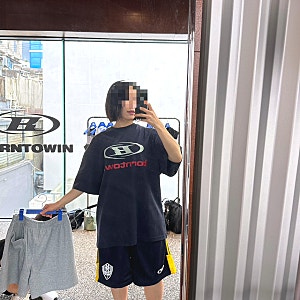 본투윈 여자 오버핏 티셔츠 바지 사커저지 하프팬츠 내돈내산 후기