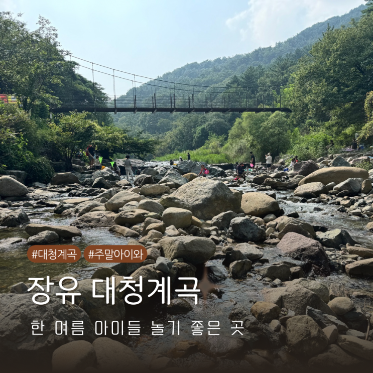  경남 김해 장유 대청계곡 물이 깊지 않아 어린 아이들과 방문하기 좋은 위치 공유