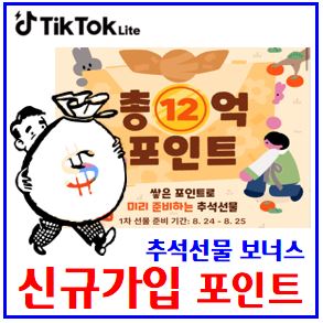  틱톡라이트 친구초대 (ft. 개인정보 유출) : 앱테크, 신규가입, 추석선물이벤트, 문제점, 디시, 오류사기, 10만원, 현금출금한도, 캐시워크, 계정삭제, 포인트, 탈퇴, 이메일