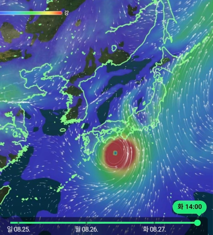  10호 태풍 산산 최신 경로 영상으로 보고 가세요!