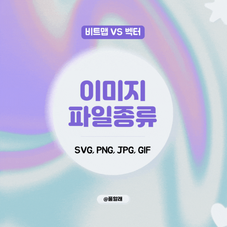  이미지 확장자 SVG, PNG, JPG, gif와 비트맵과 벡터 차이점 총정리