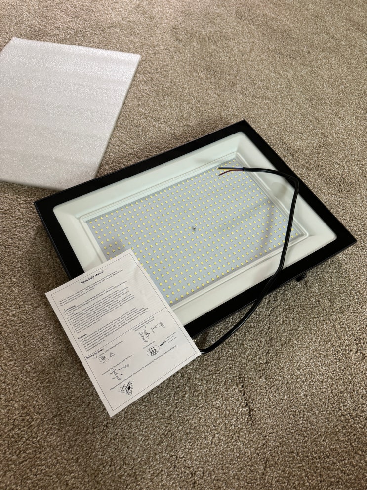  테무 쇼핑 후기: 밤낚시를 위한 500w LED를 구매해 봤다.