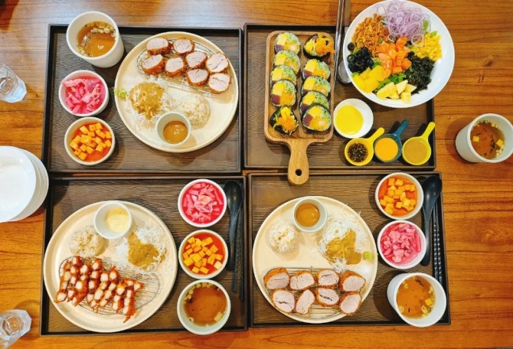  (내돈내산)충북옥천 현지인추천 맛집 돈까스 후토마끼 잘하는 '교동카츠' & 연꽃 구경