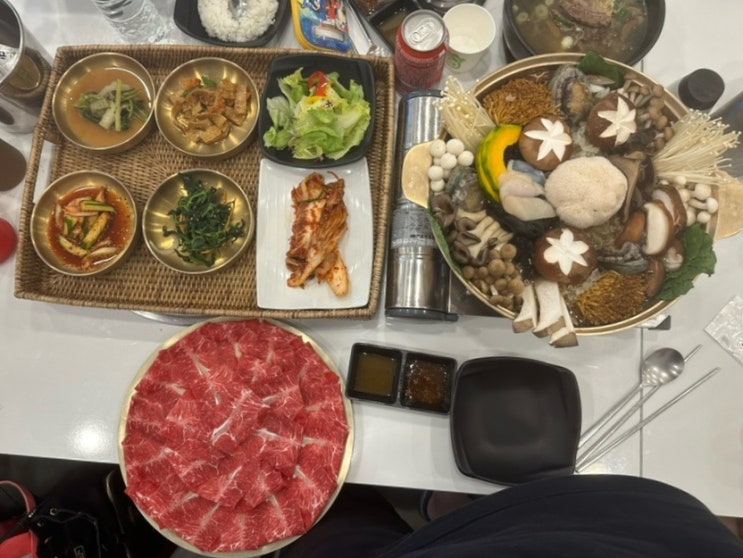  전남 나주 영산포맛집 신상 고급 샤브샤브 버섯전골 신우식당