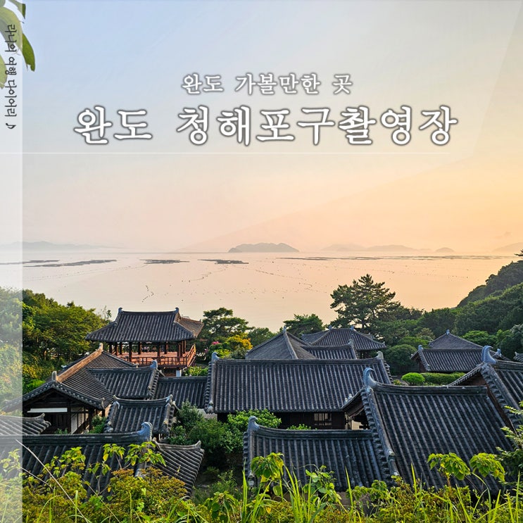  완도 청해포구촬영장 9월 국내여행지로 좋은 전남여행