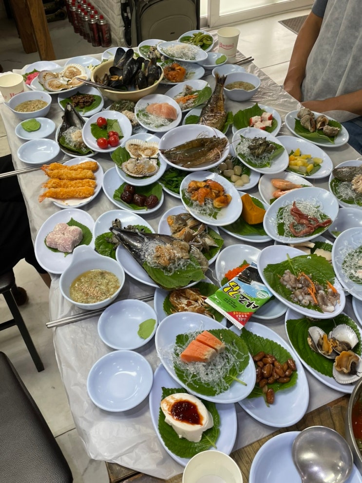 연안부두 맛집 내고향강원도 60첩 활어회