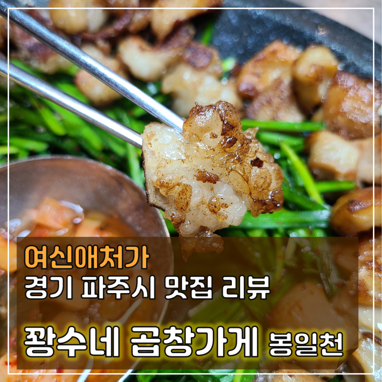  꽝수네 곱창가게, 푸짐한 서비스, 파주 봉일천 곱창 맛집