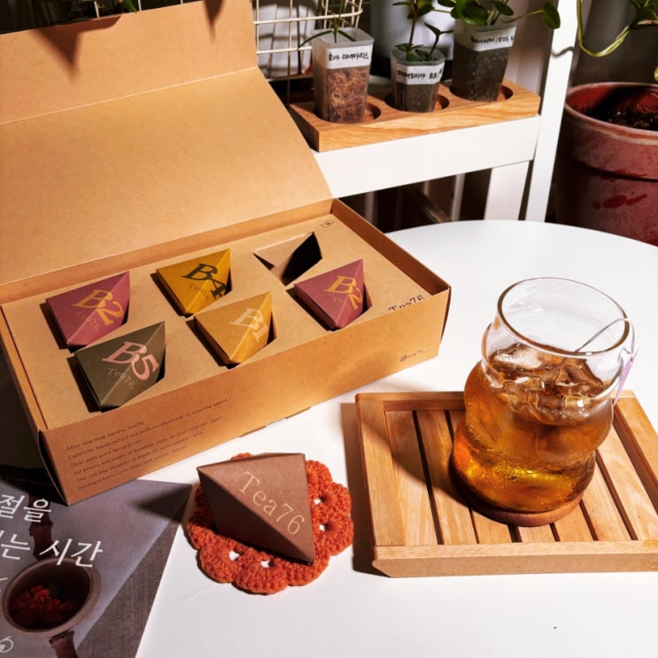 마음이 편안해지는 Tea76 양이상회의 꽃차 블렌딩티 선물 세트