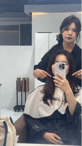  송도미용실 부시시한 모발을 찰랑이는 머릿결로 바꿔준 매직 시술 살롱드포레라 연수석디자이너