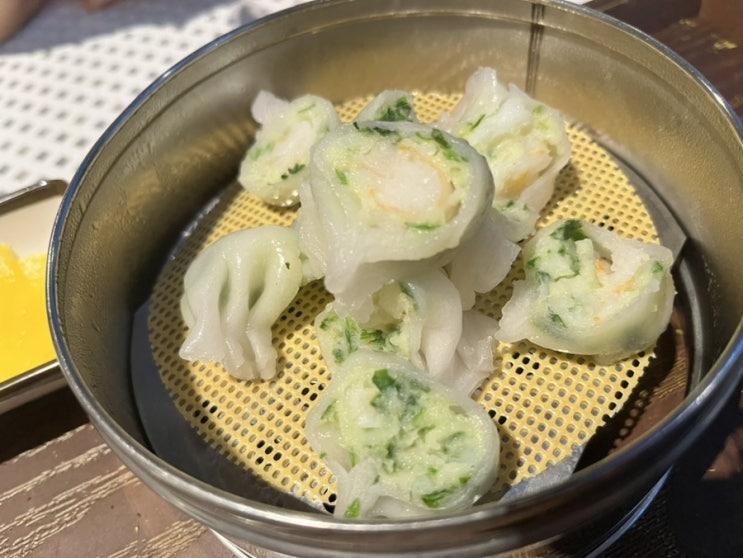  대전현대아울렛 h'kitchen 식당가 탕미엔 부추새우딤섬 먹은 후기