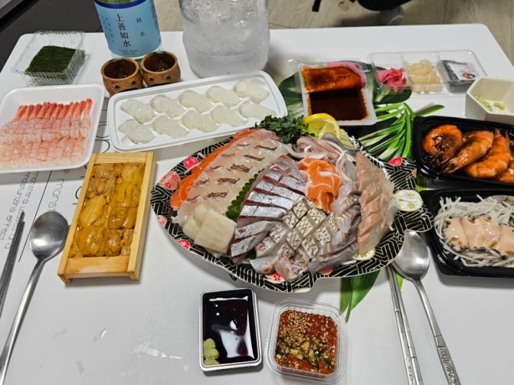  가락시장 나래수산 프리미엄 활모둠 회포장 서비스 만땅!