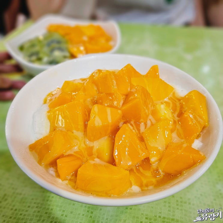  대만 빙찬 생망고만 쓰는 타이베이 망고빙수 전문점