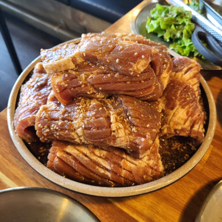 갈비예찬 군포 맛집 돼지양념구이 4+4 8인분 갈비예찬 군포 맛집 돼지양념구이 4+4 8인분