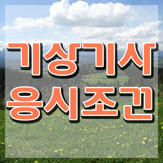  기상기사 시험과목 기상기사 시험자격 온라인으로 4달만에 준비한 전략