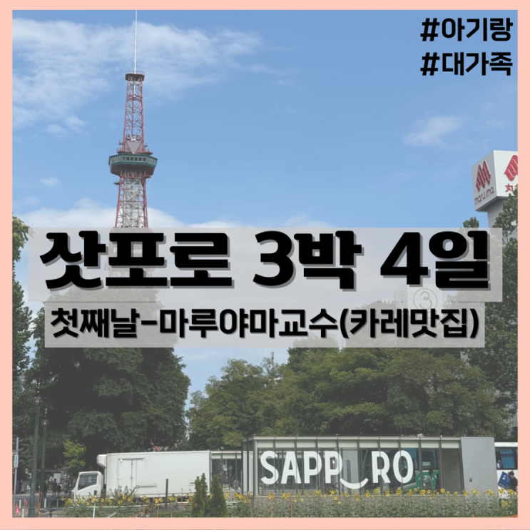  3박4일 삿포로 대가족 여행(2) - 항공지연/삿포로 아기랑 맛집/마루야마교수