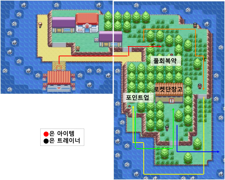  포켓몬 파이어레드 공략 24 - 5섬, 추억의탑, 물의미로, 호화리조트, 돌아오지않는동굴
