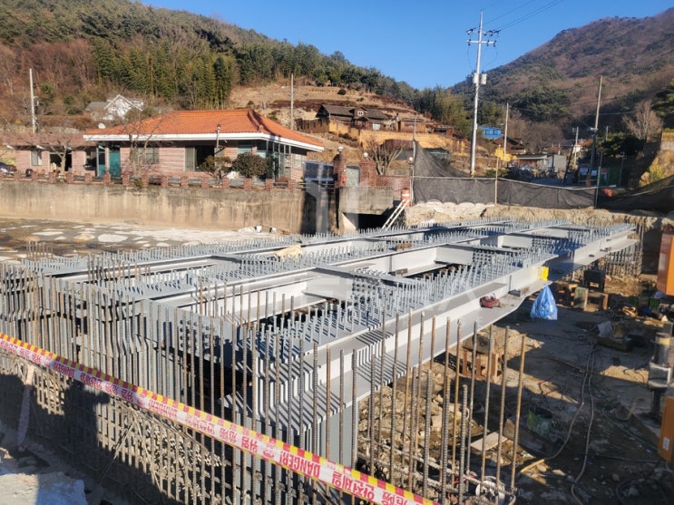  백록지구 재가설공사 차도교 교량거더 교량설계 경관설계 특허공법 교량가설 교량제작설치
