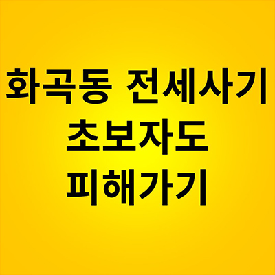  화곡동 전세사기 초보자도 피해가기
