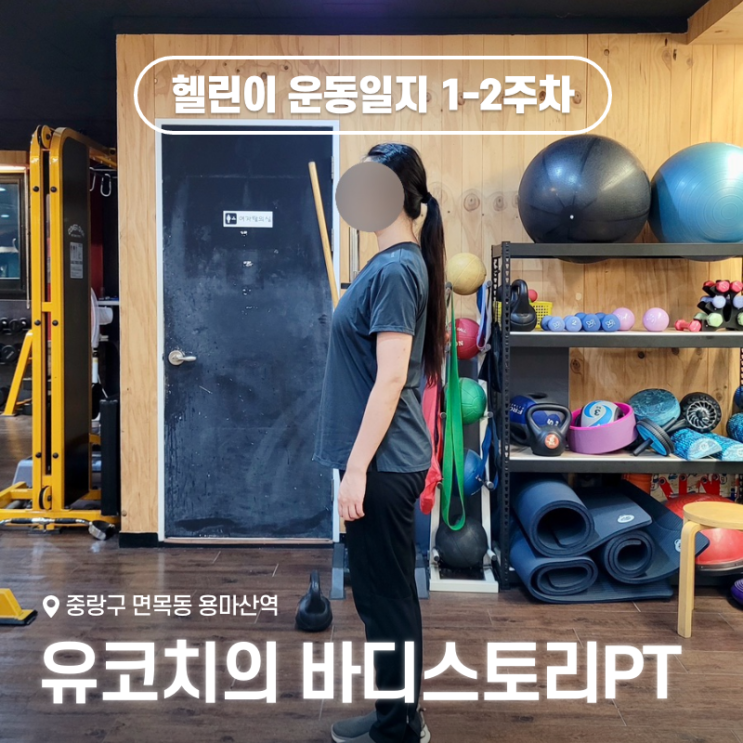  면목동헬스장 유코치의바디스토리 사가정PT 후기 운동일지 1-2주차
