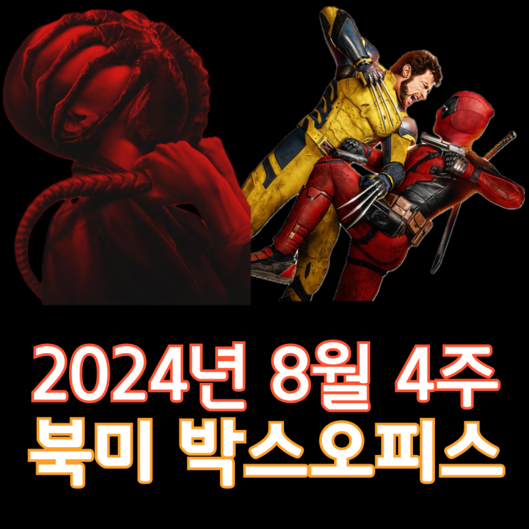  [8월 4주 북미 박스오피스] 에이리언 vs 데드풀, 엎치락뒤치락 1위 다툼
