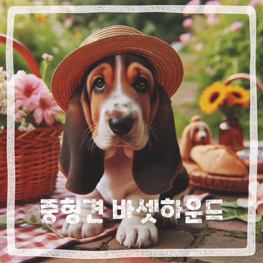  바셋하운드 중형견종류 하운드 견종 강아지 특징 성격
