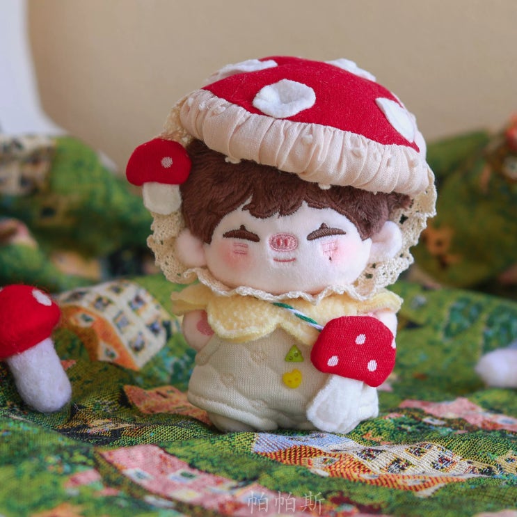  10cm 귀여운 작은 버섯 세트 인형옷 아이돌인형옷