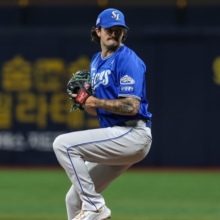 삼성라이온즈 코너 키움히어로즈 <b>헤이수스</b>와 명품투수전 1:0... 