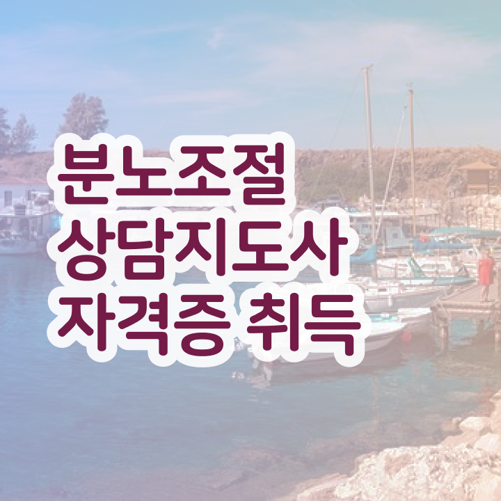  40대 자격증 추천 , 분노조절상담지도사 집에서 온라인으로 완료한 전략