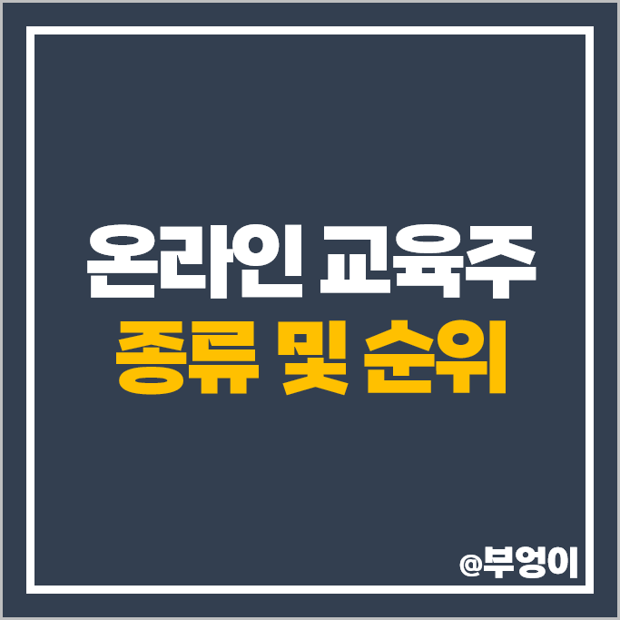 온라인 교육주 NE능률 윌비스 비트컴퓨터 주가 메가엠디 주식 온라인 교육주 NE능률 윌비스 비트컴퓨터 주가 메가엠디 주식