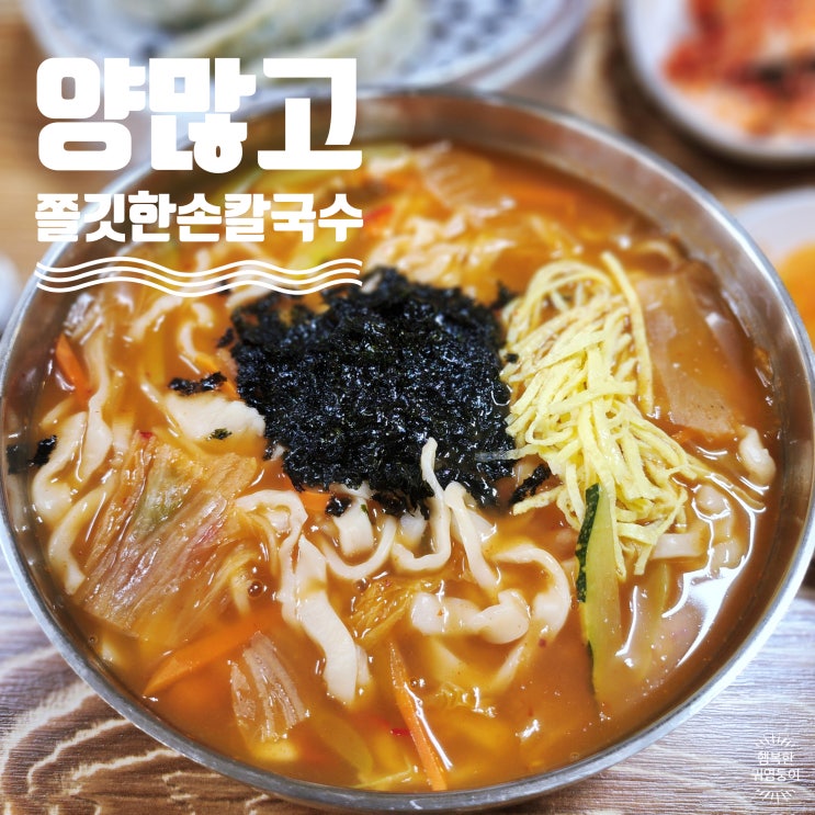  반월동 칼국수 고매리 고향 손칼국수 양많고 쫄깃한 면발