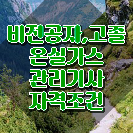  온실가스관리기사 취업 온실가스관리기사 취득자격 인강으로 5달만에 준비한 팁