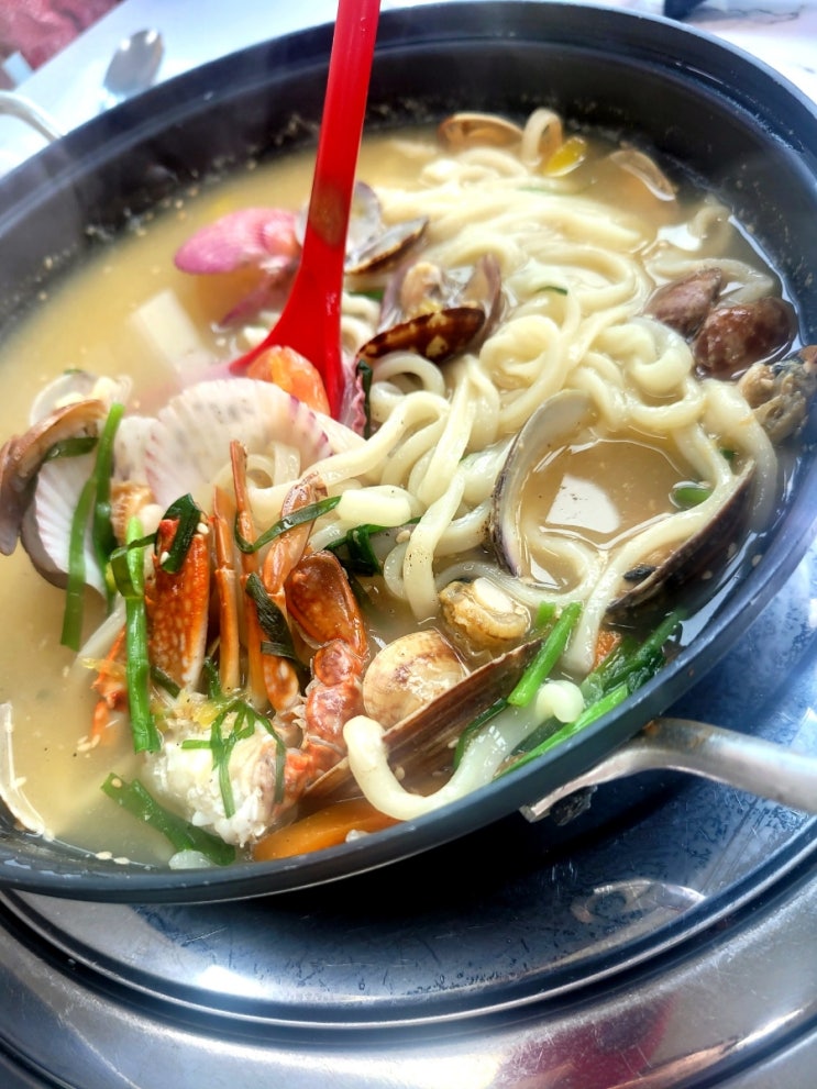  [인천/영종도] 을왕리 조개찜 맛집, 해신 장보고포차의 완벽한 궁합 해물 칼국수와 파전
