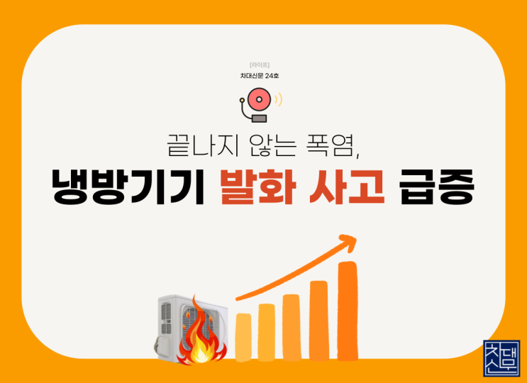 끝나지 않는 폭염, <b>냉방기기</b> 발화 사고 <b>급증</b>
