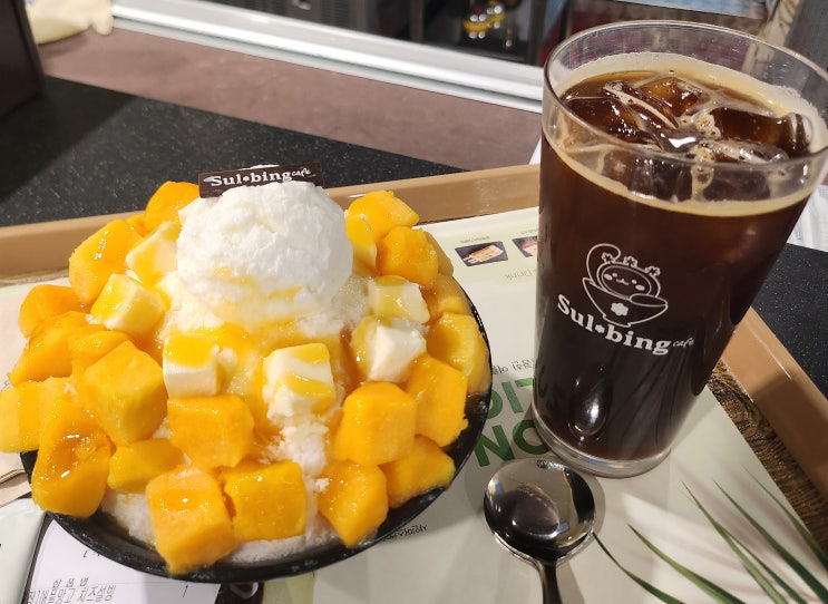  설빙 애플망고 빙수 칼로리 정보와 내 돈 내산 후기