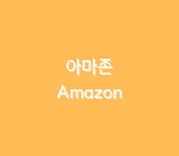  미국 성장주 < 아마존 > 에 대해서 알아보기