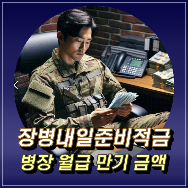  군인 월급 2025 병장 기준 장병내일준비적금 지원금 만기금액
