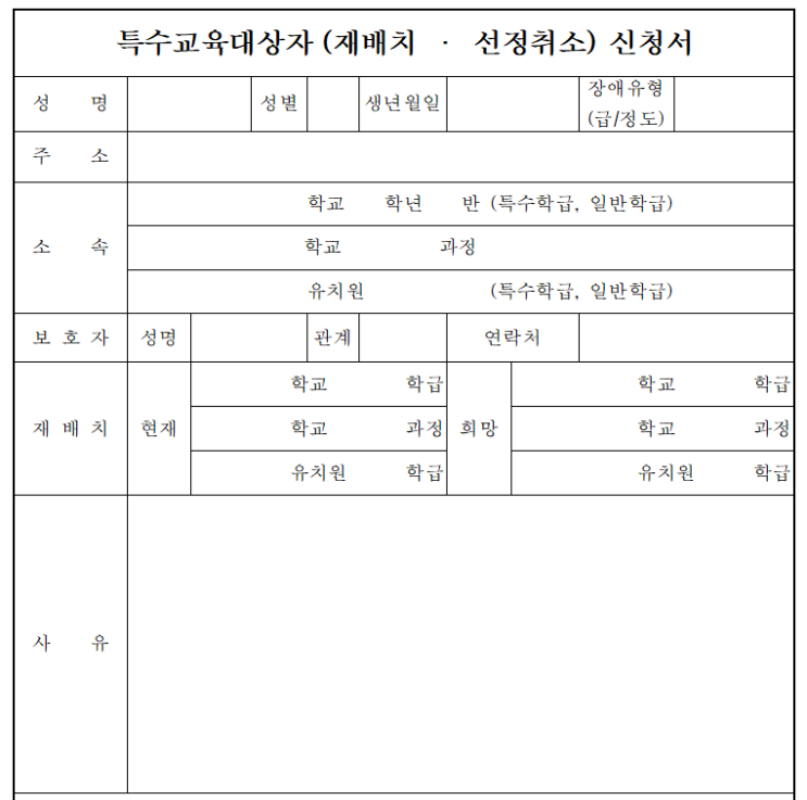  특교자 취소 신청, 그리고 새로운 시작
