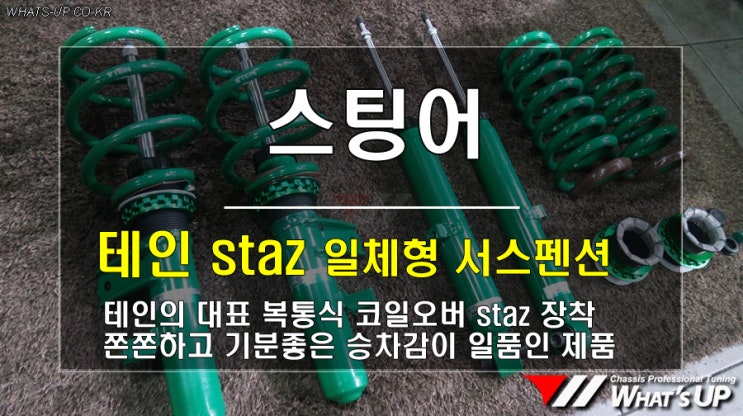  테인 일체형서스펜션 STAZ 스팅어 장착